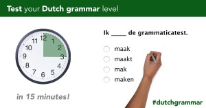 Dutch grammar test